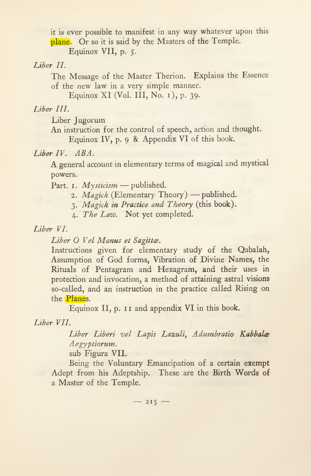Original scan of Magick in Theory and Practice (Section 3), PDF page 11