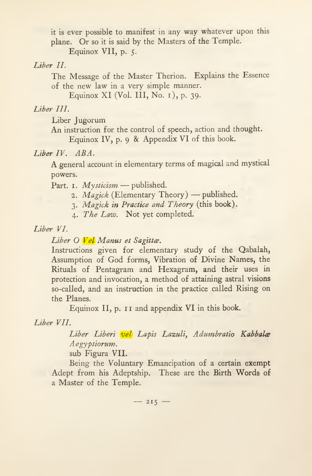 Original scan of Magick in Theory and Practice (Section 3), PDF page 11