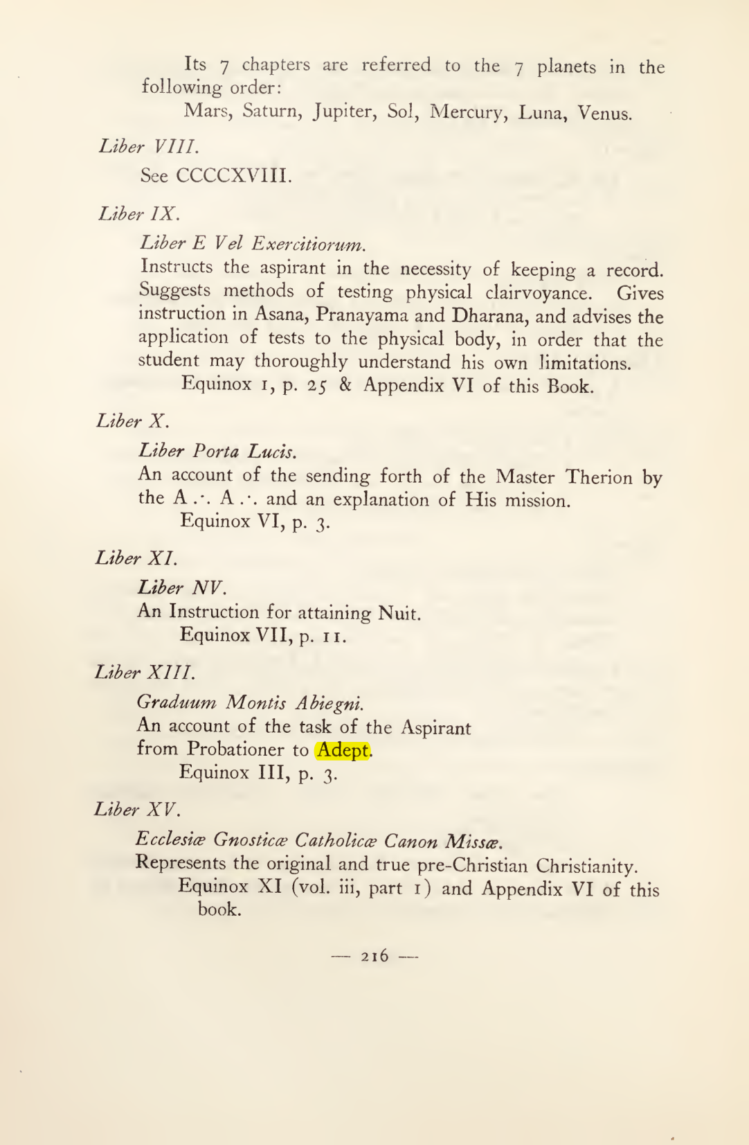 Original scan of Magick in Theory and Practice (Section 3), PDF page 12