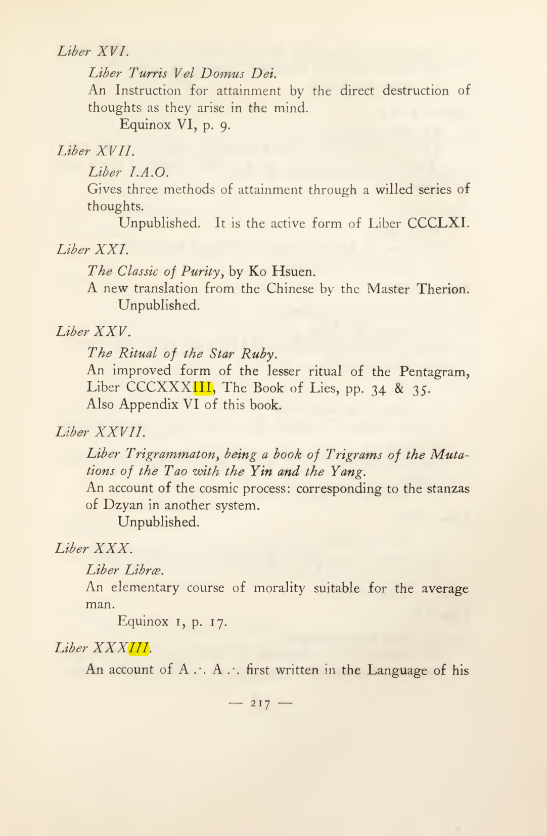 Original scan of Magick in Theory and Practice (Section 3), PDF page 13