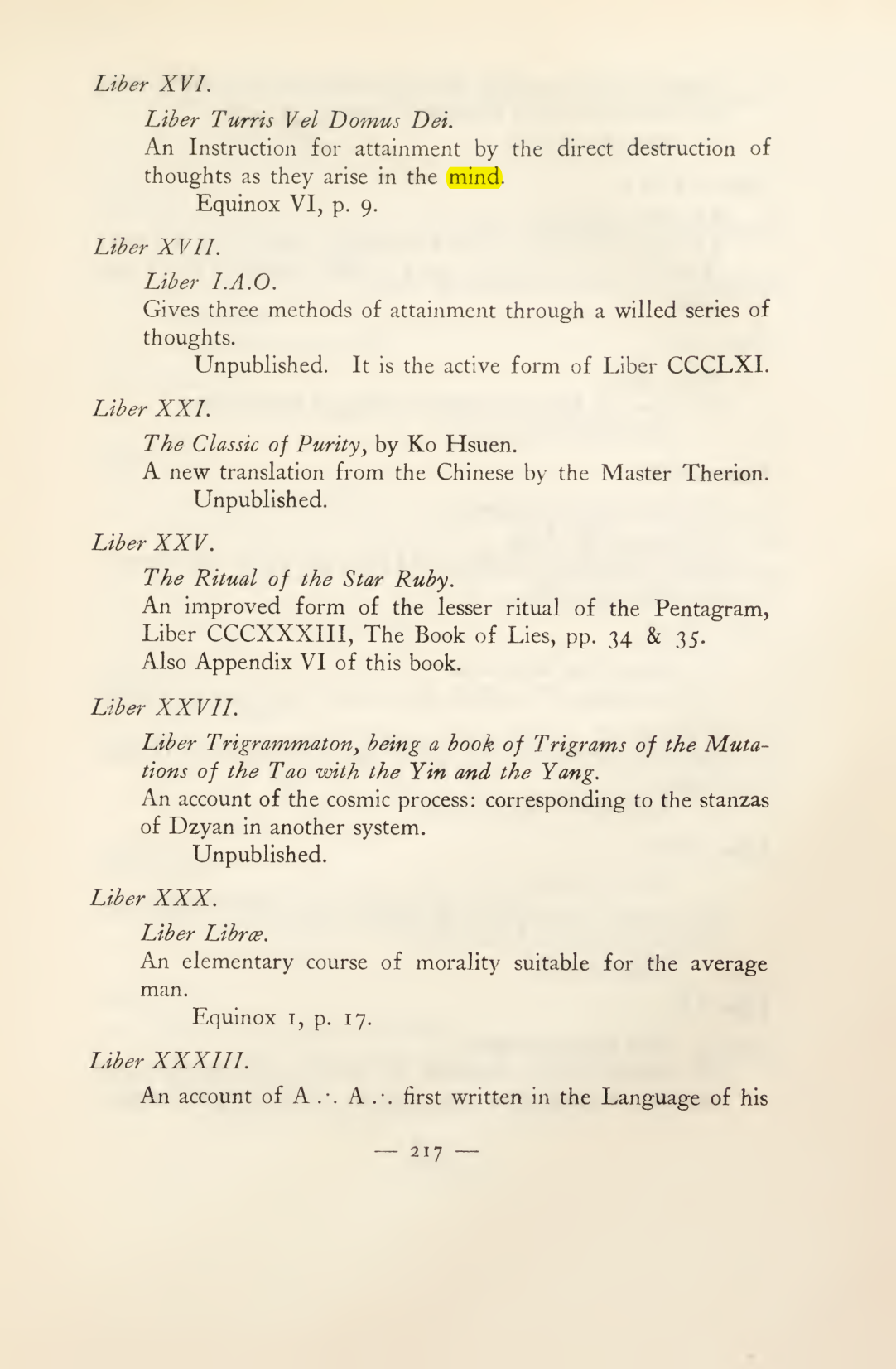 Original scan of Magick in Theory and Practice (Section 3), PDF page 13