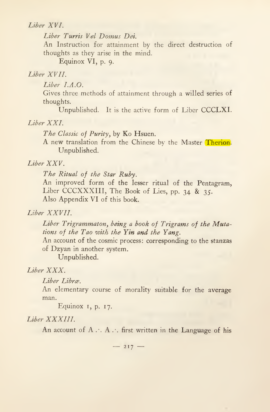 Original scan of Magick in Theory and Practice (Section 3), PDF page 13