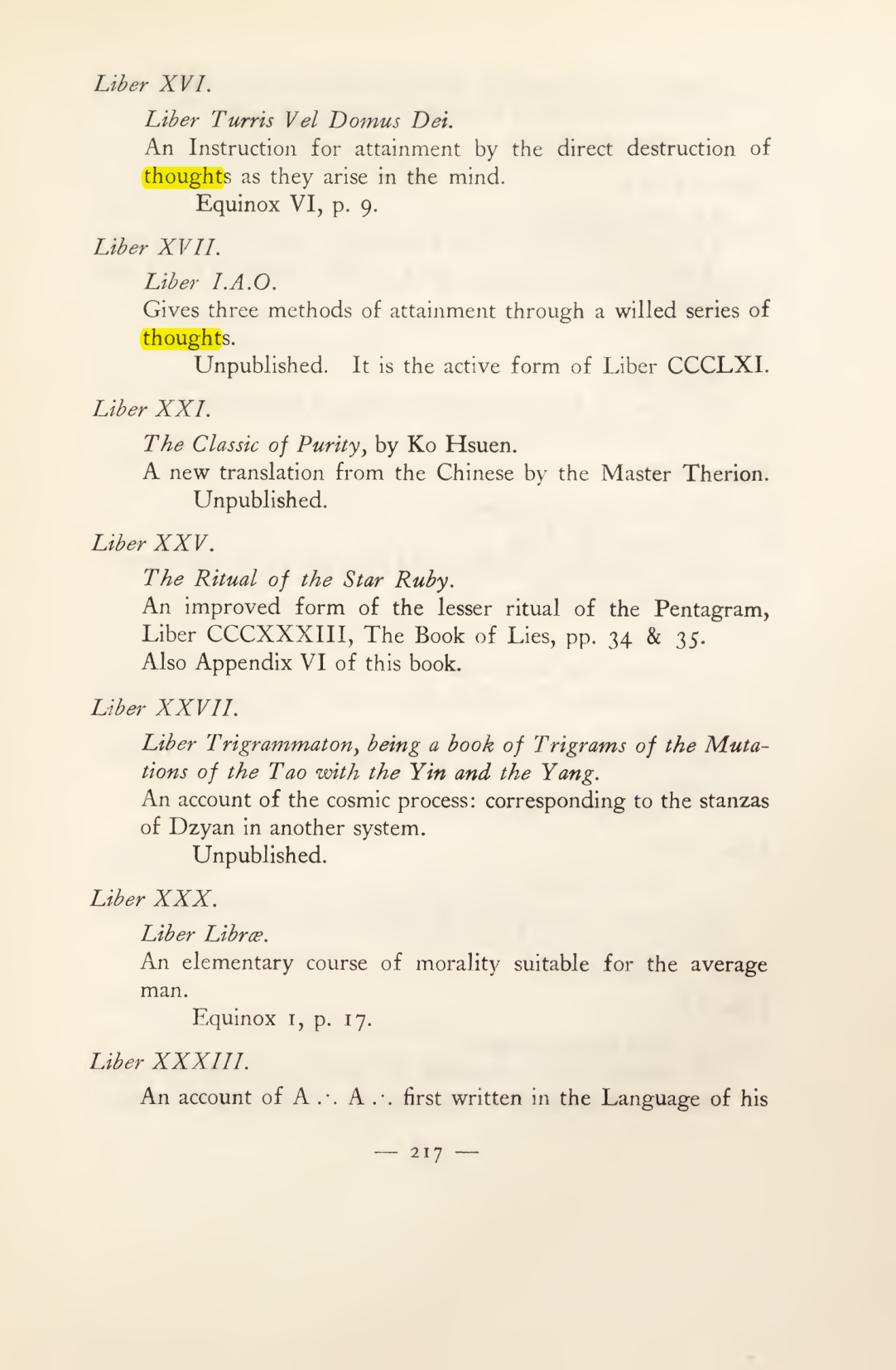 Original scan of Magick in Theory and Practice (Section 3), PDF page 13