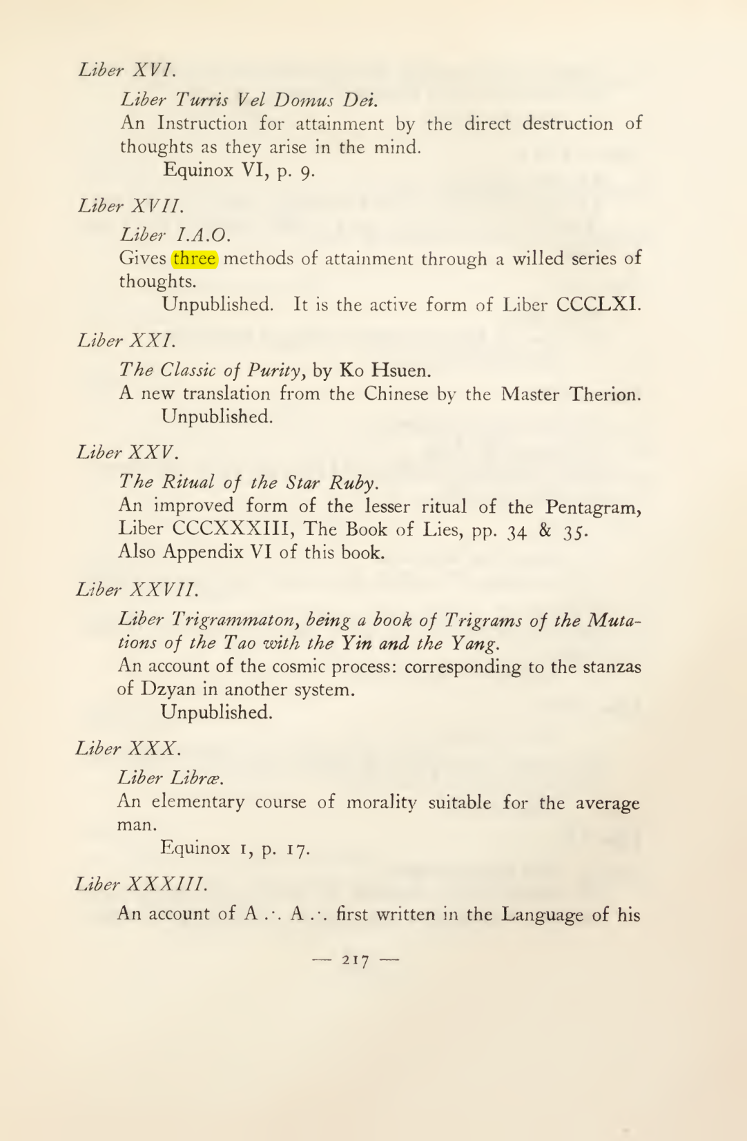Original scan of Magick in Theory and Practice (Section 3), PDF page 13