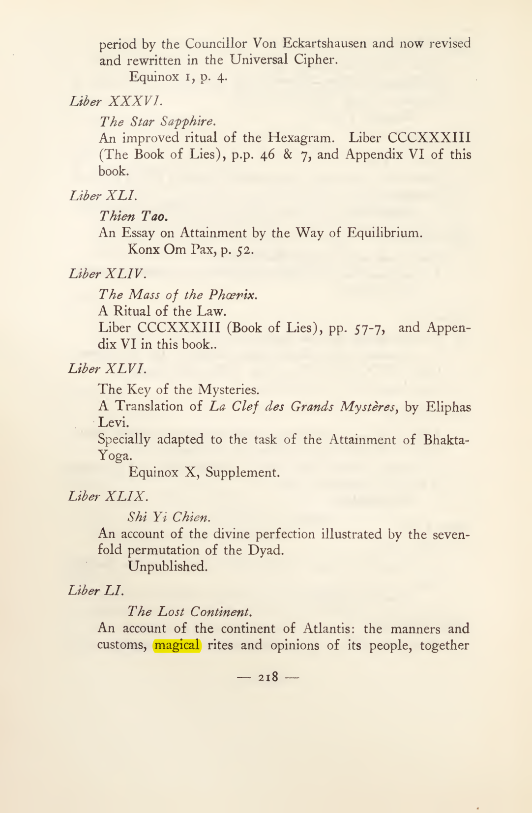Original scan of Magick in Theory and Practice (Section 3), PDF page 14