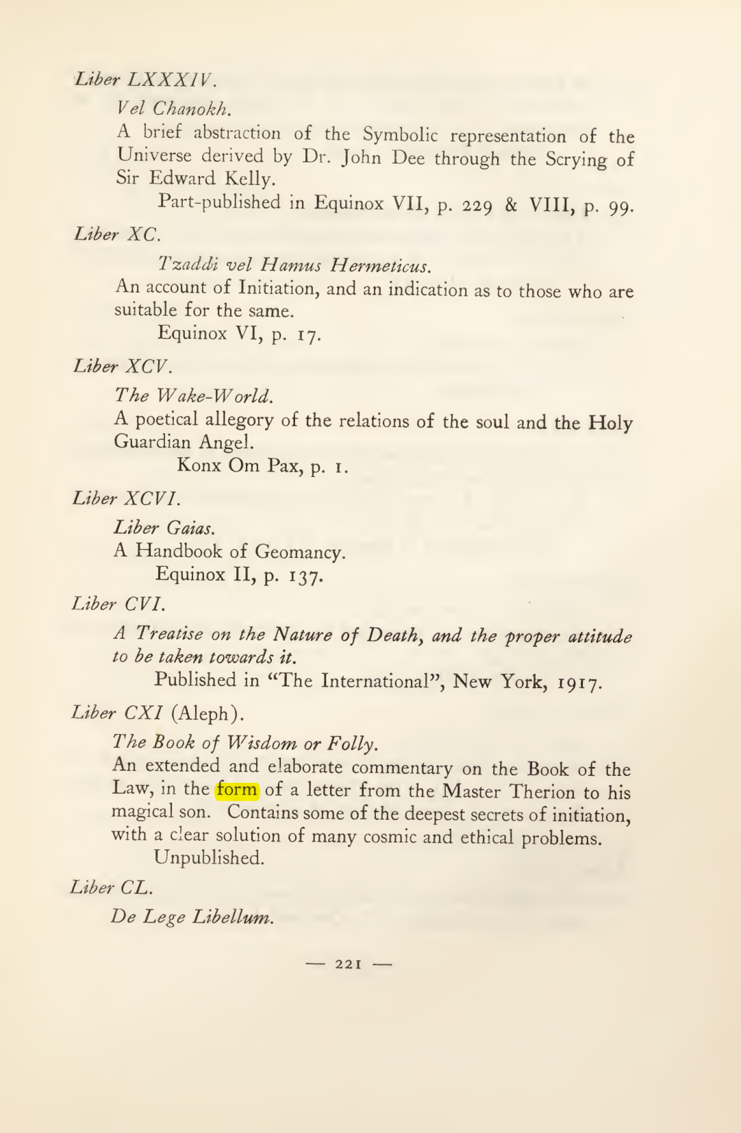Original scan of Magick in Theory and Practice (Section 3), PDF page 17