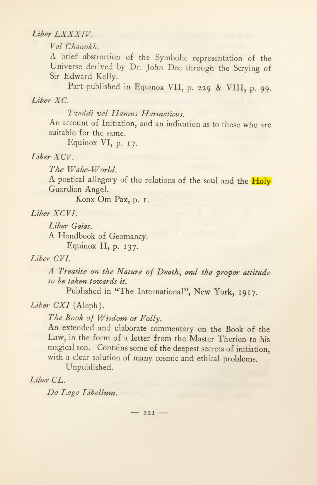 Original scan of Magick in Theory and Practice (Section 3), PDF page 17