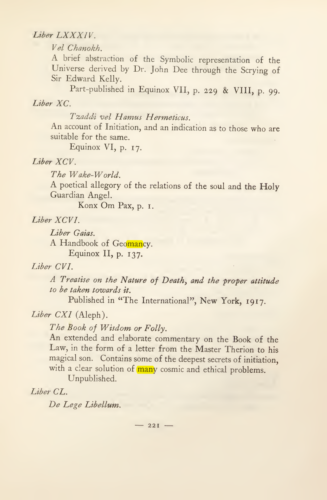 Original scan of Magick in Theory and Practice (Section 3), PDF page 17