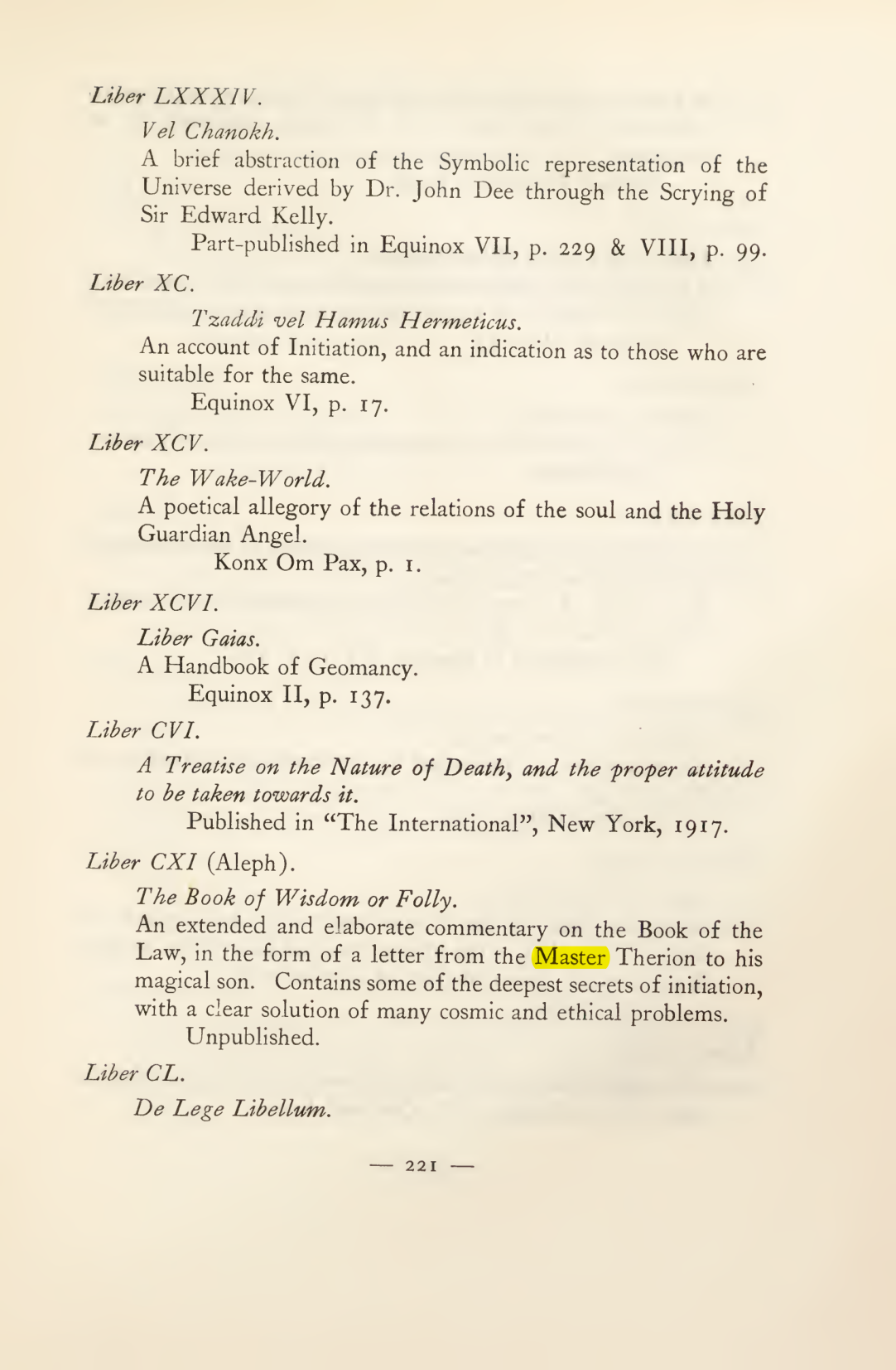 Original scan of Magick in Theory and Practice (Section 3), PDF page 17