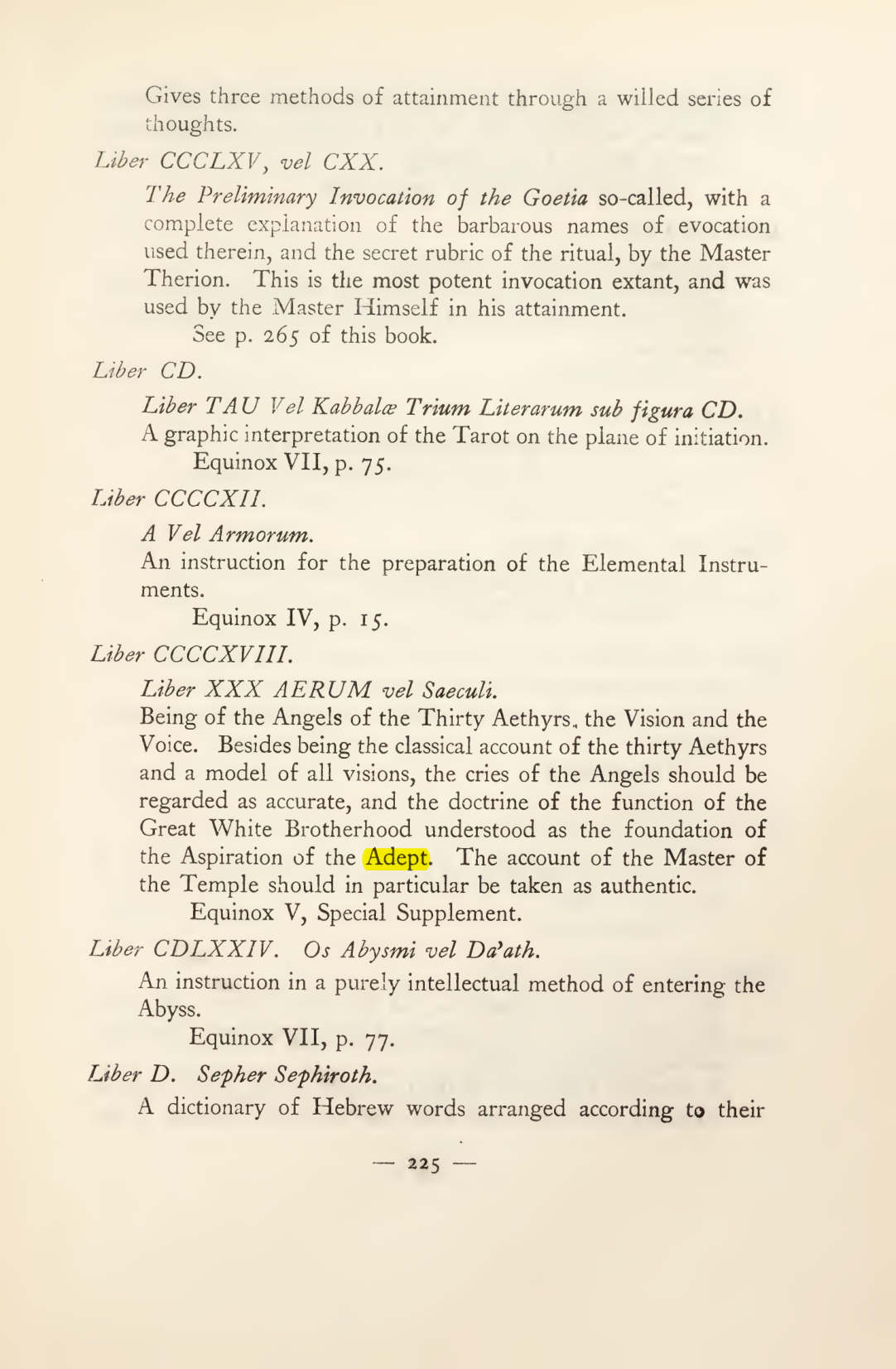 Original scan of Magick in Theory and Practice (Section 3), PDF page 21