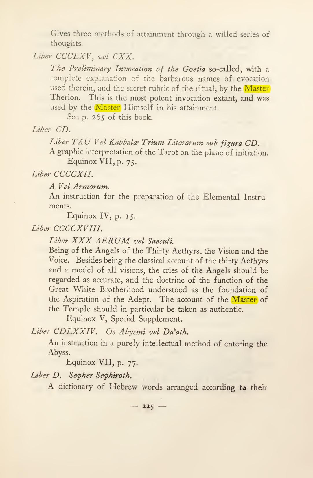 Original scan of Magick in Theory and Practice (Section 3), PDF page 21