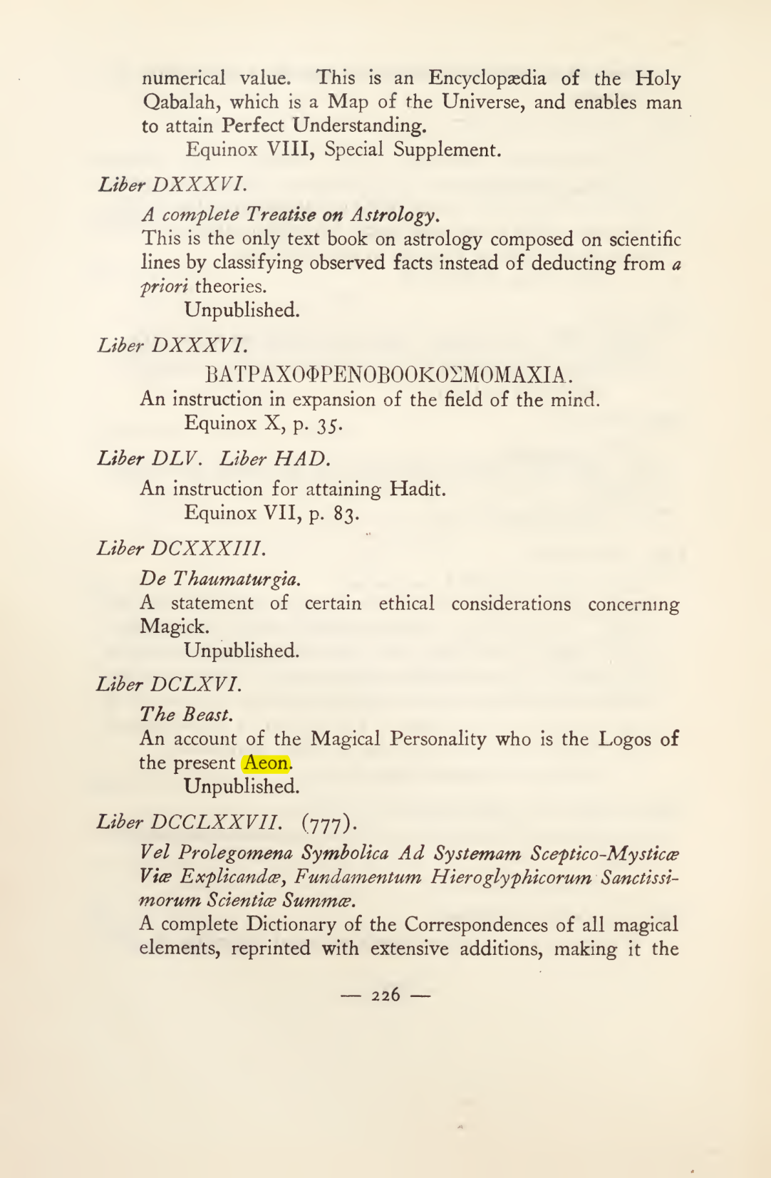 Original scan of Magick in Theory and Practice (Section 3), PDF page 22