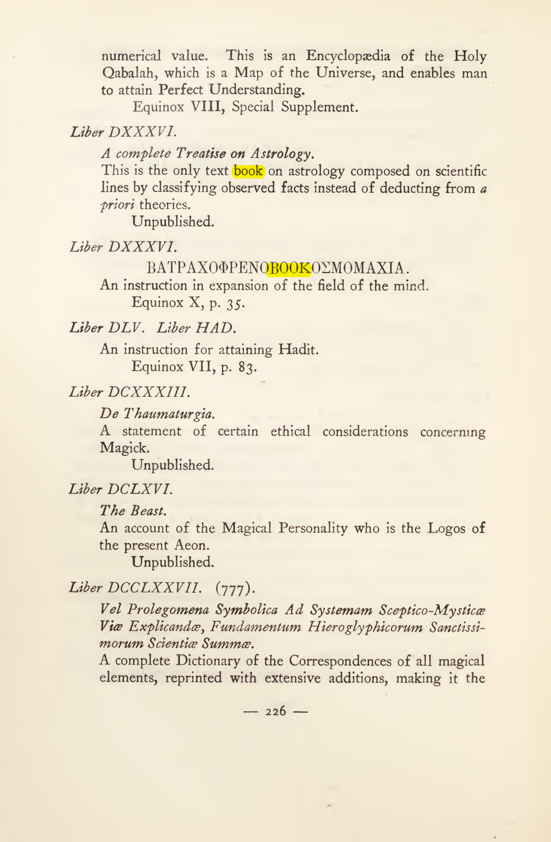 Original scan of Magick in Theory and Practice (Section 3), PDF page 22