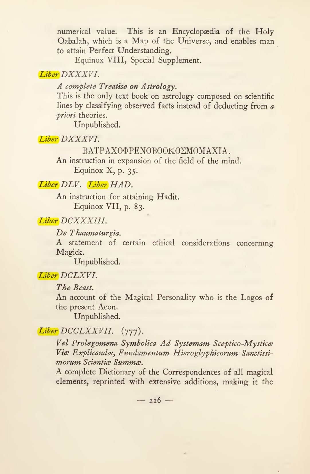 Original scan of Magick in Theory and Practice (Section 3), PDF page 22