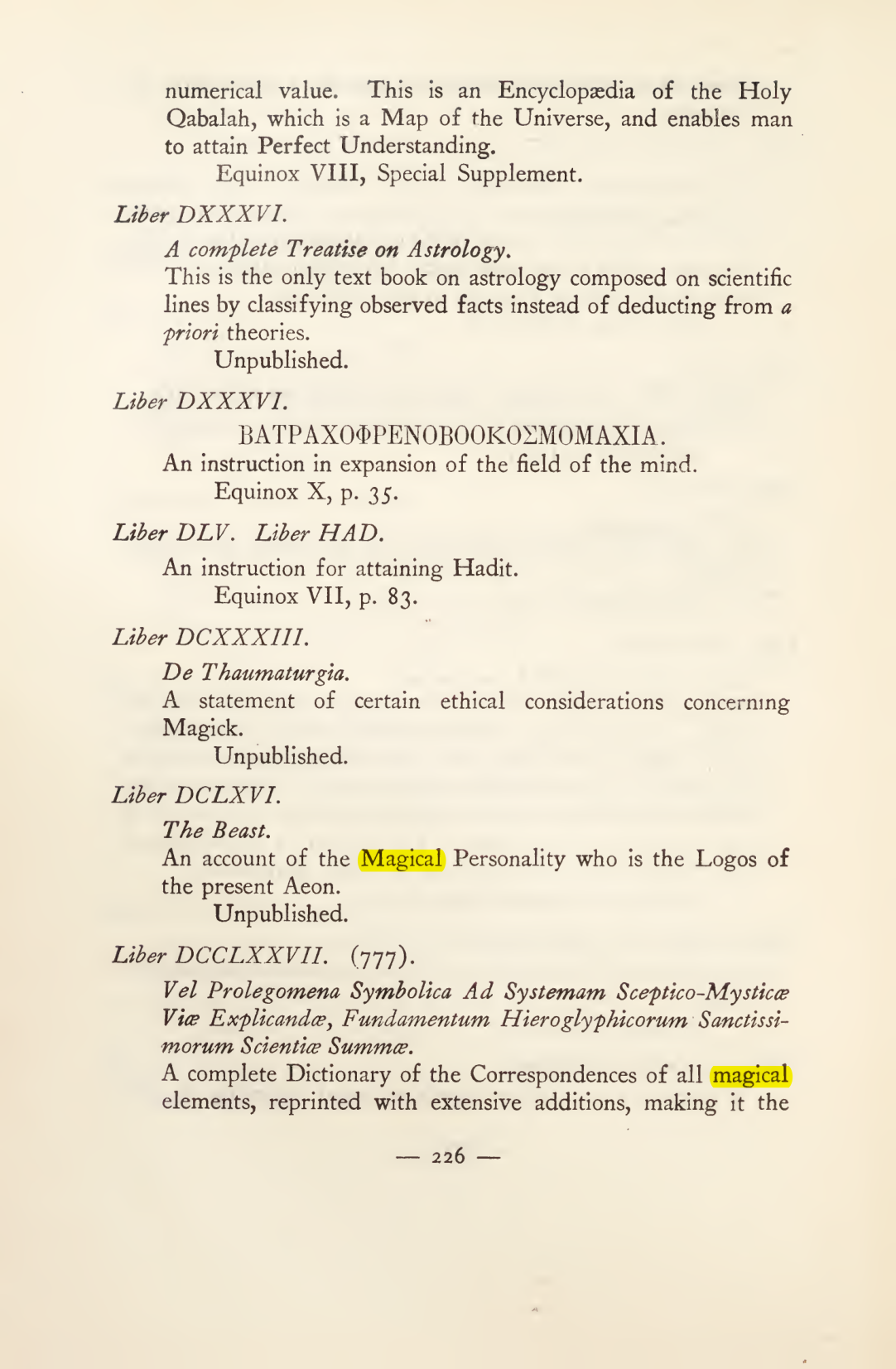 Original scan of Magick in Theory and Practice (Section 3), PDF page 22