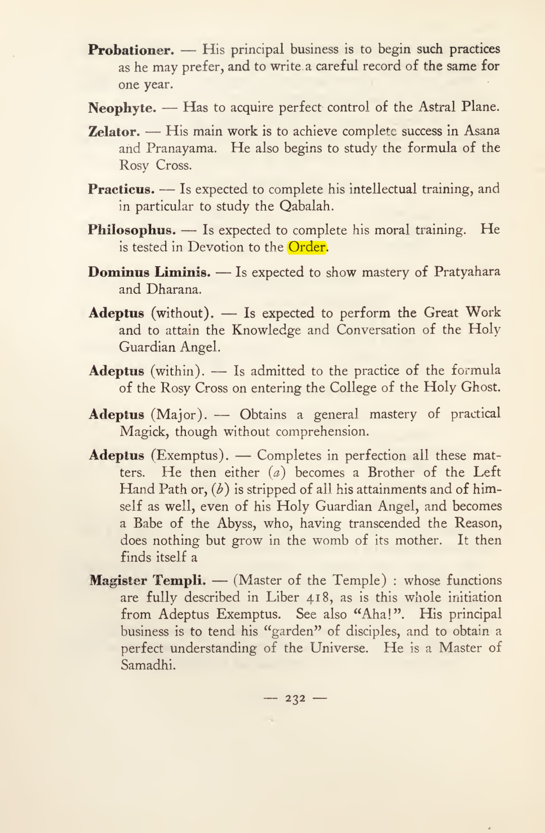 Original scan of Magick in Theory and Practice (Section 3), PDF page 28