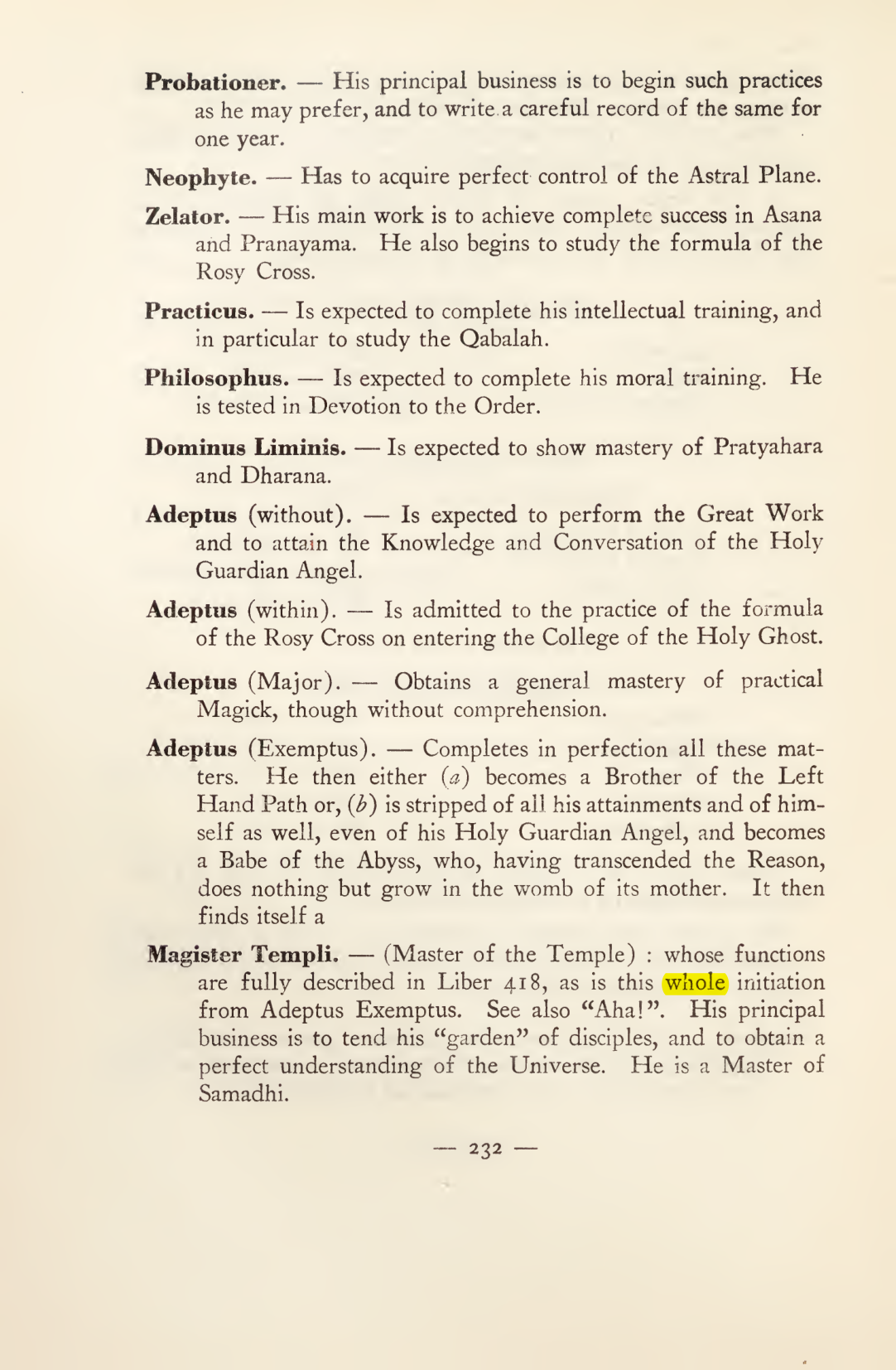 Original scan of Magick in Theory and Practice (Section 3), PDF page 28