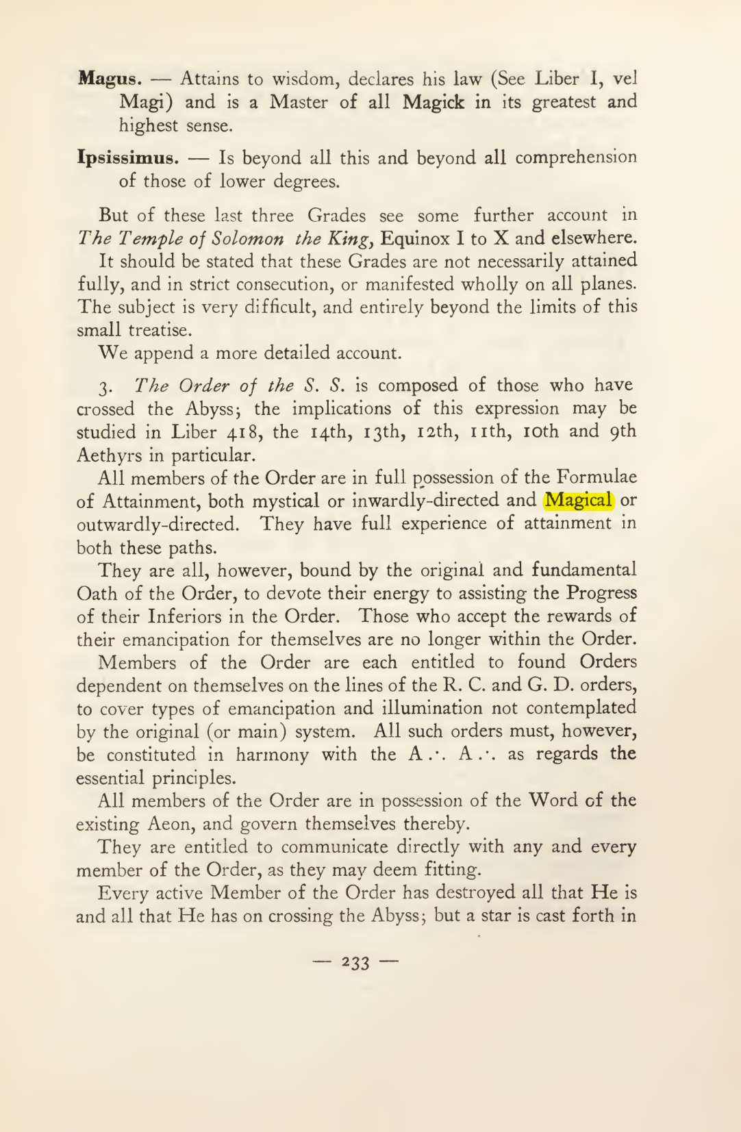 Original scan of Magick in Theory and Practice (Section 3), PDF page 29