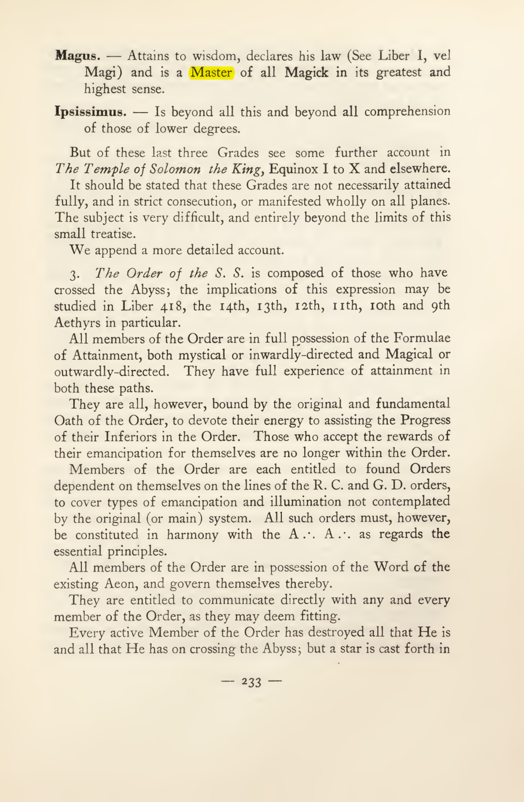 Original scan of Magick in Theory and Practice (Section 3), PDF page 29