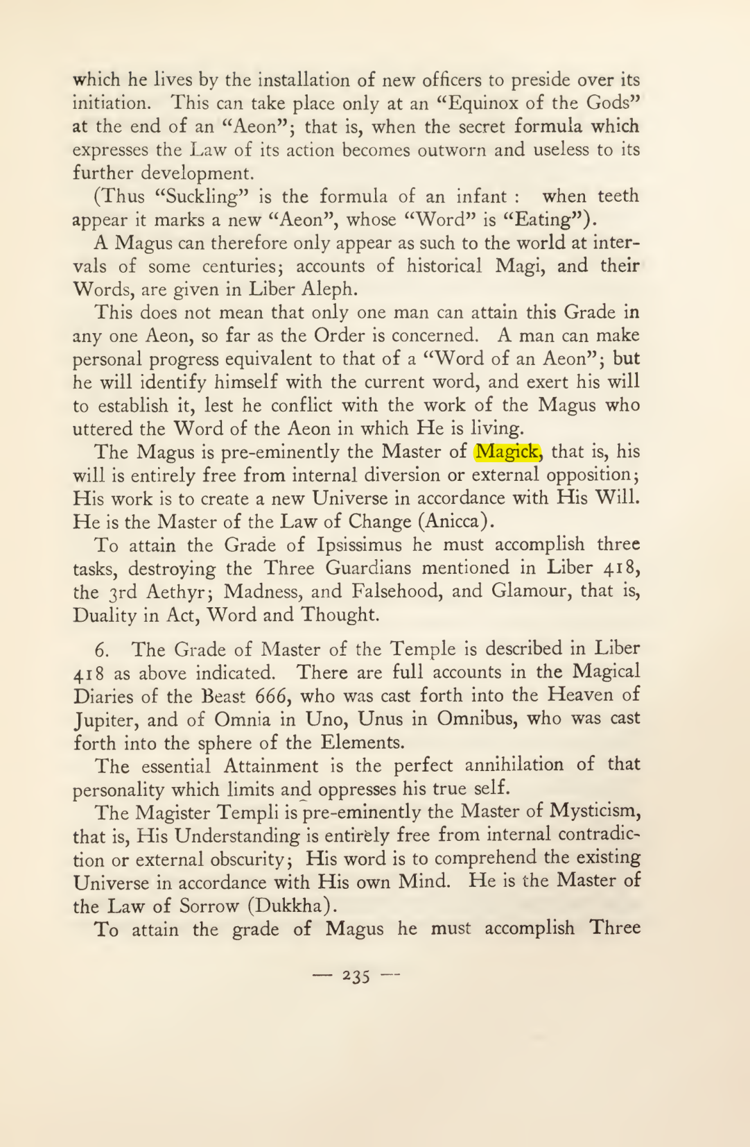 Original scan of Magick in Theory and Practice (Section 3), PDF page 31