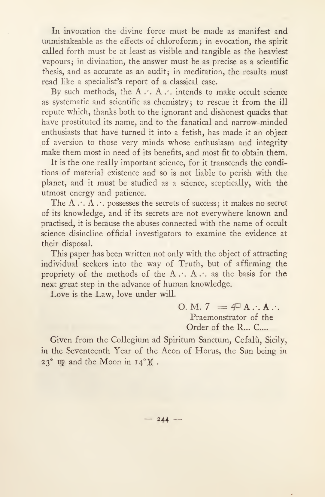Original scan of Magick in Theory and Practice (Section 3), PDF page 40