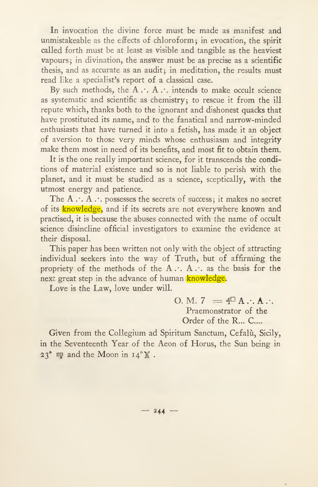 Original scan of Magick in Theory and Practice (Section 3), PDF page 40