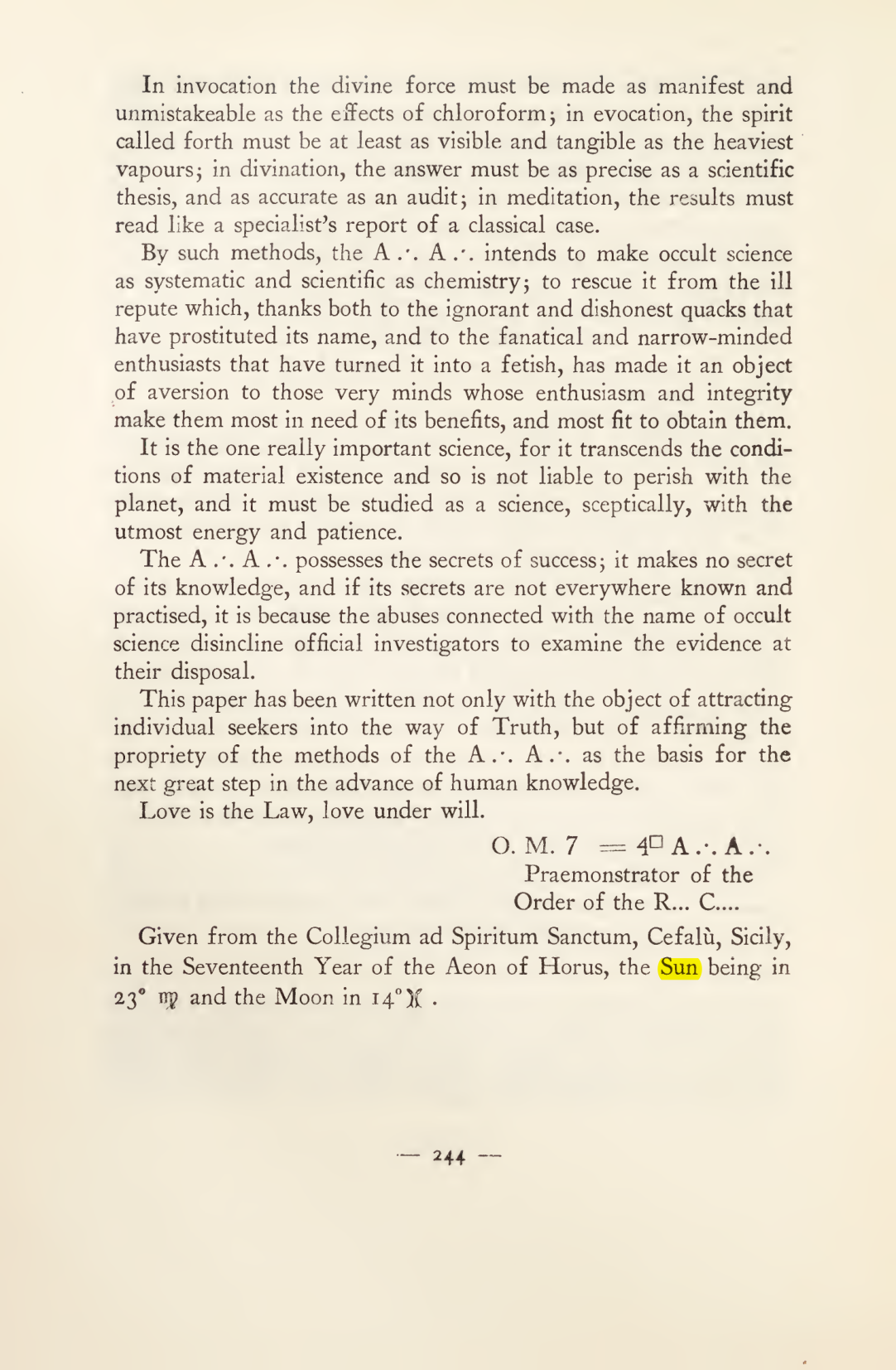 Original scan of Magick in Theory and Practice (Section 3), PDF page 40