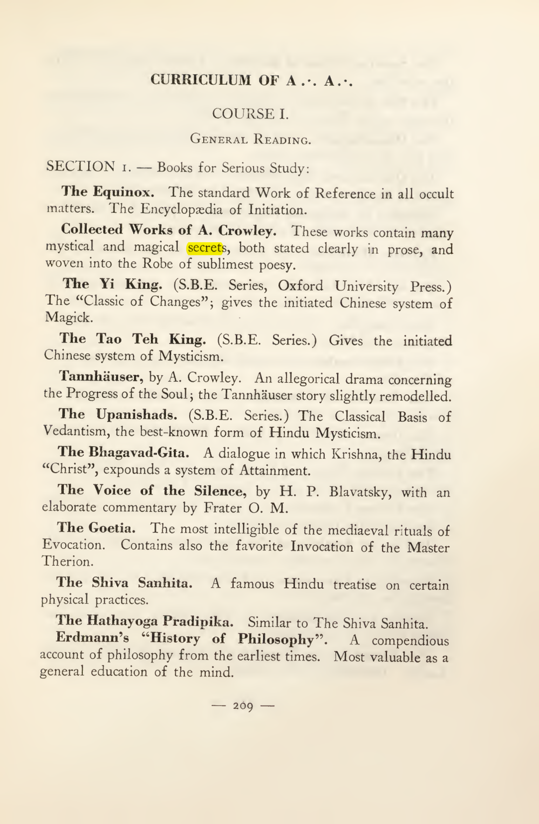 Original scan of Magick in Theory and Practice (Section 3), PDF page 5