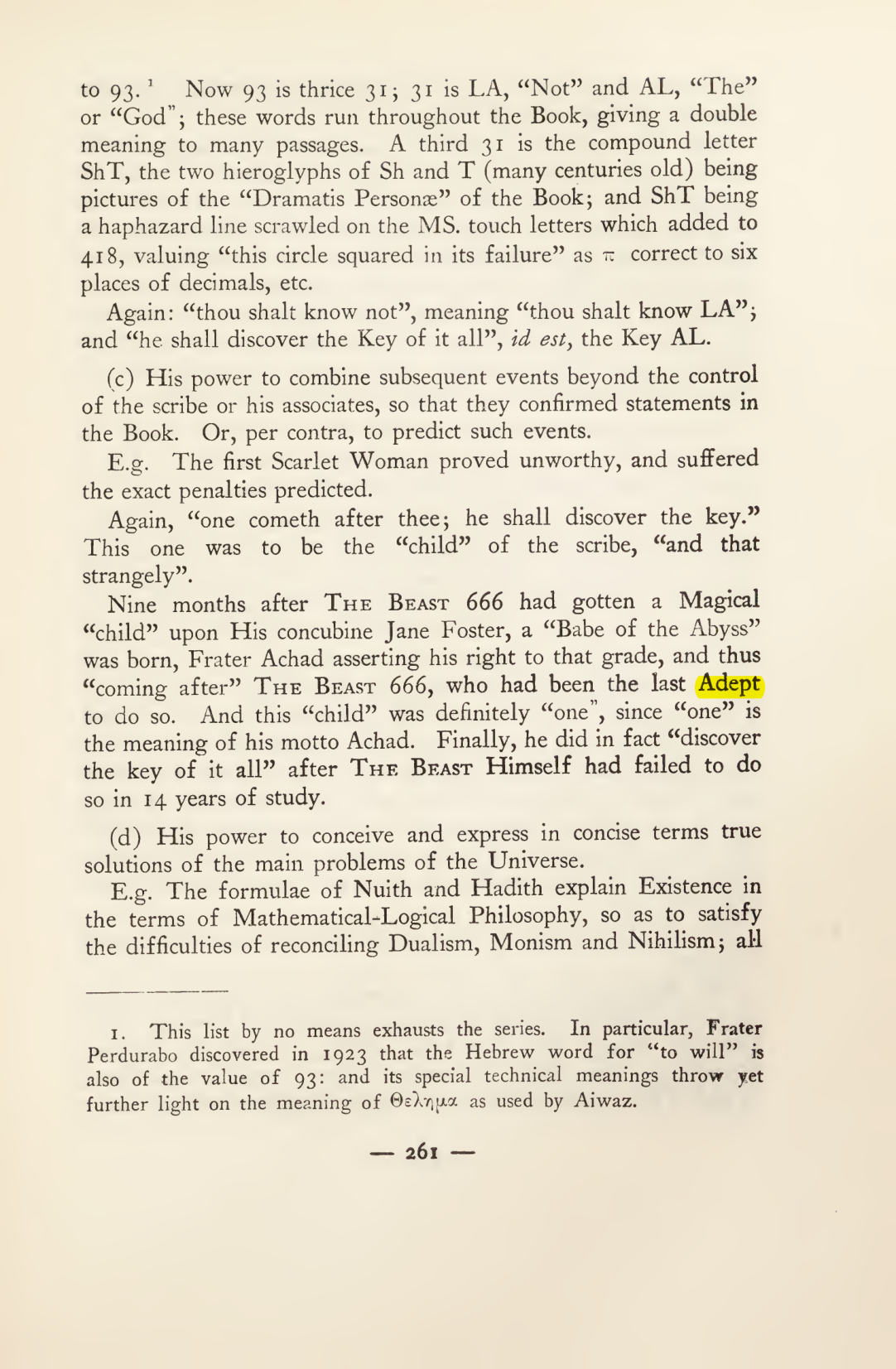 Original scan of Magick in Theory and Practice (Section 3), PDF page 57