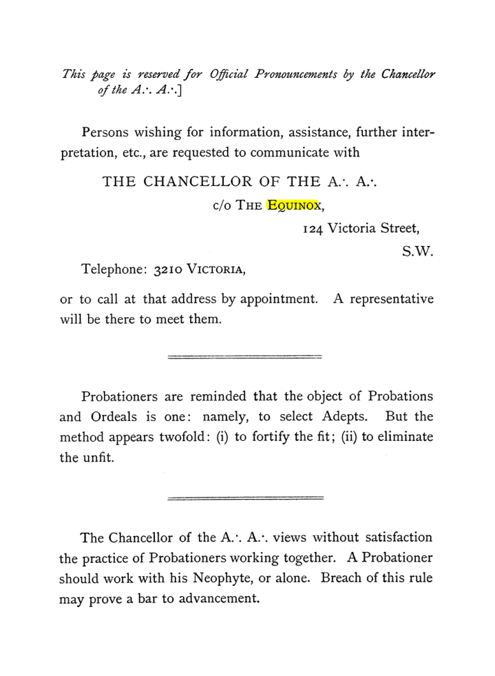 Original scan of The Equinox (Volume I, Number IV), PDF page 10
