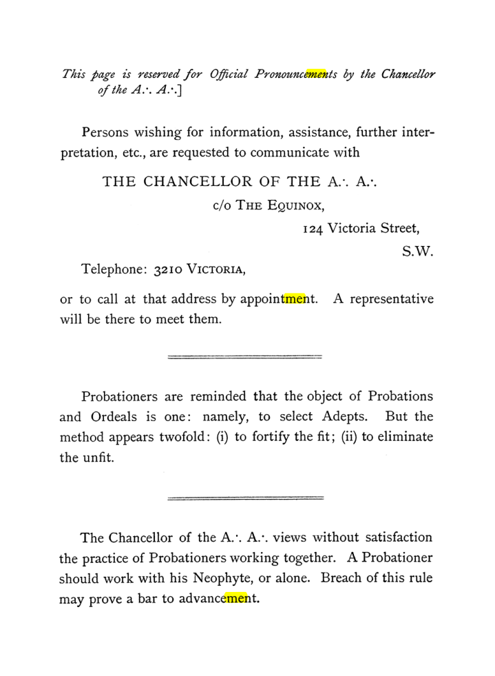 Original scan of The Equinox (Volume I, Number IV), PDF page 10