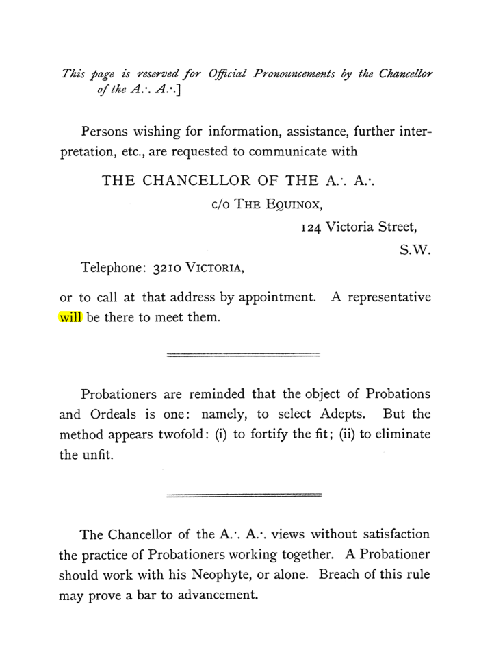 Original scan of The Equinox (Volume I, Number IV), PDF page 10
