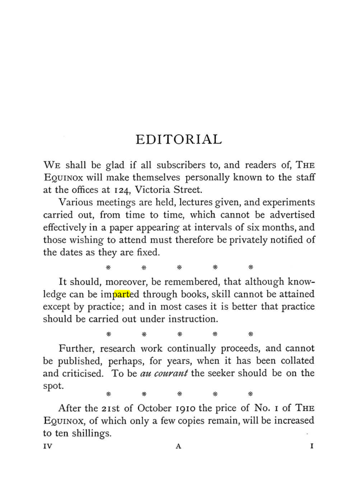 Original scan of The Equinox (Volume I, Number IV), PDF page 11