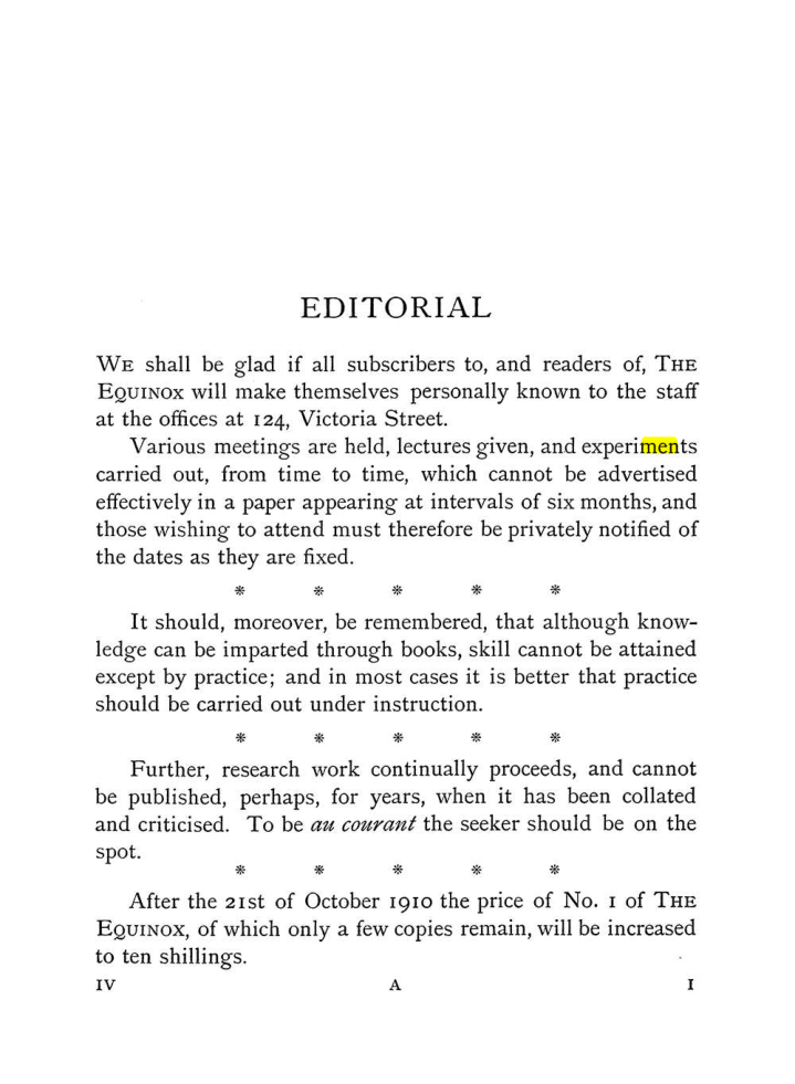 Original scan of The Equinox (Volume I, Number IV), PDF page 11