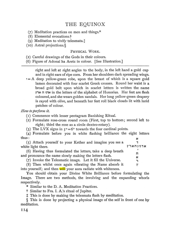Original scan of The Equinox (Volume I, Number IV), PDF page 129