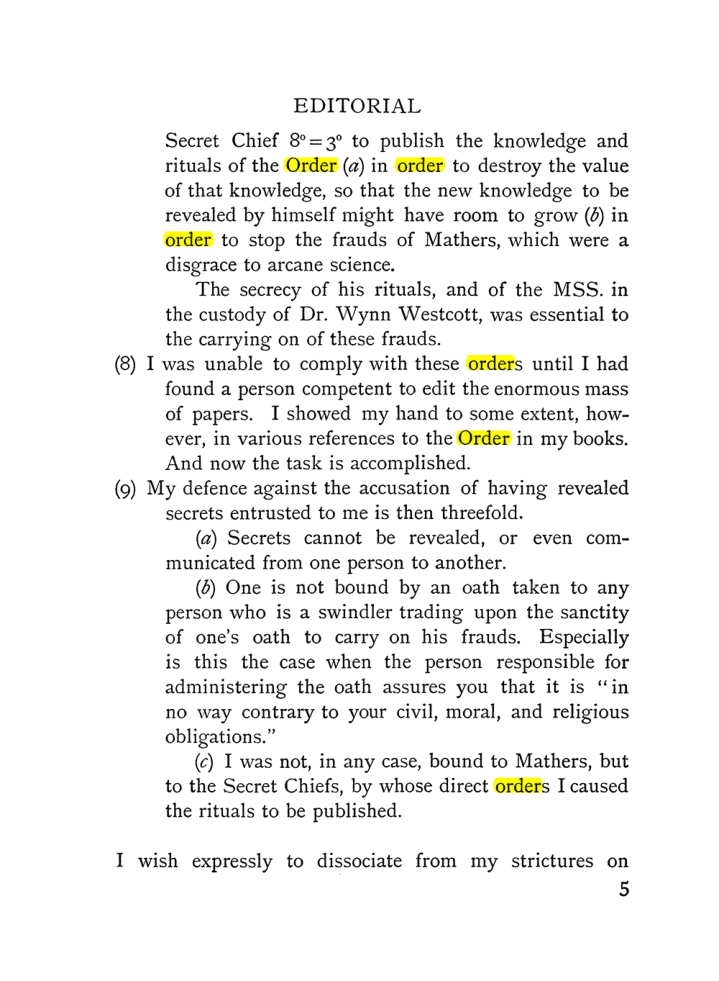 Original scan of The Equinox (Volume I, Number IV), PDF page 15