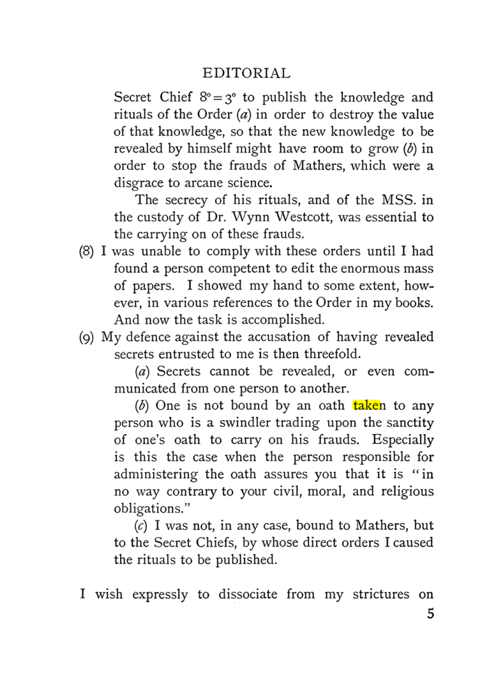 Original scan of The Equinox (Volume I, Number IV), PDF page 15