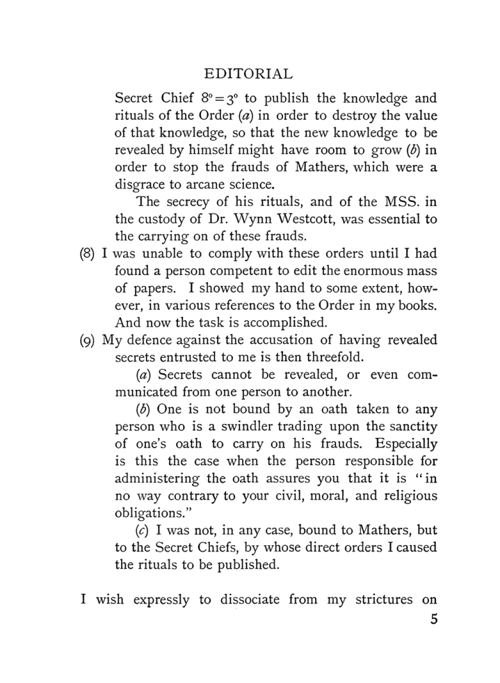 Original scan of The Equinox (Volume I, Number IV), PDF page 15