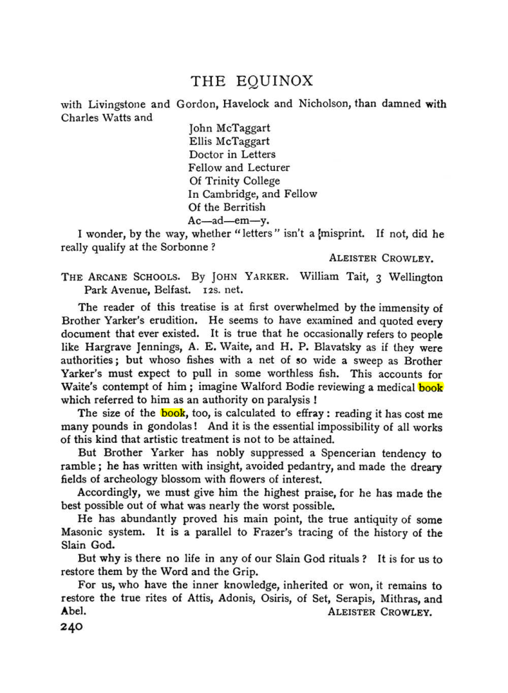 Original scan of The Equinox (Volume I, Number IV), PDF page 258
