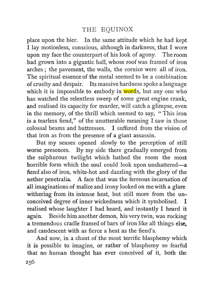 Original scan of The Equinox (Volume I, Number IV), PDF page 274