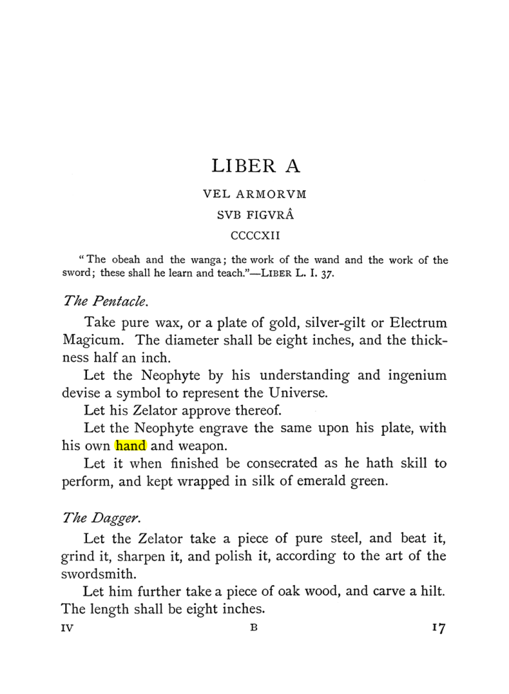 Original scan of The Equinox (Volume I, Number IV), PDF page 29