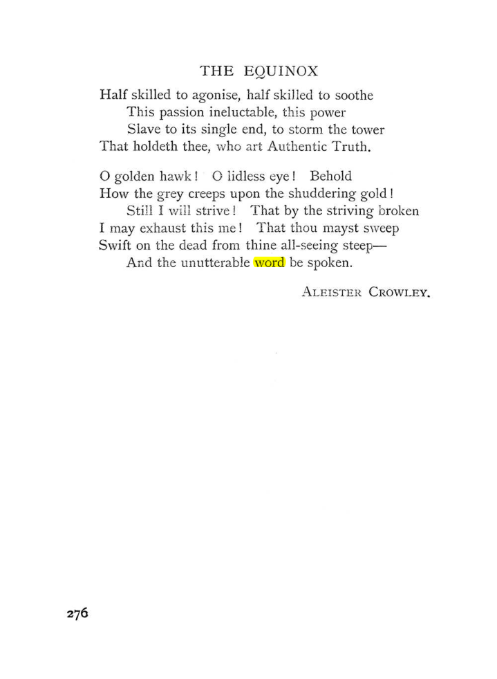 Original scan of The Equinox (Volume I, Number IV), PDF page 294