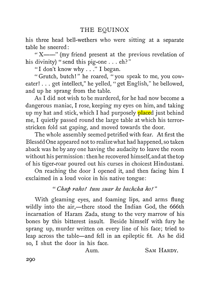 Original scan of The Equinox (Volume I, Number IV), PDF page 308
