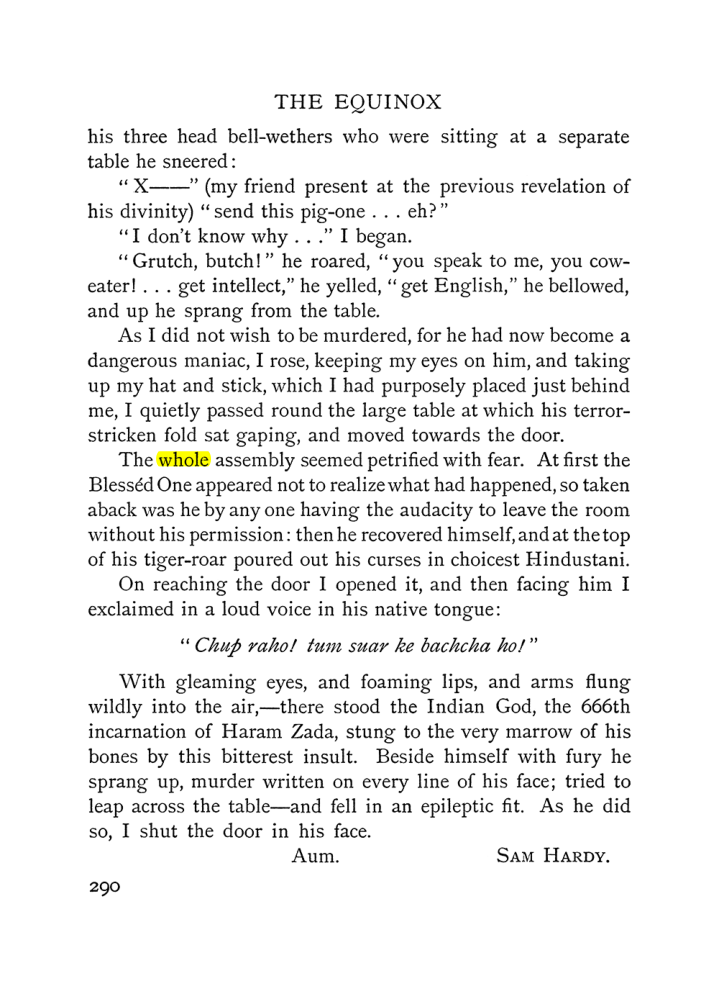 Original scan of The Equinox (Volume I, Number IV), PDF page 308