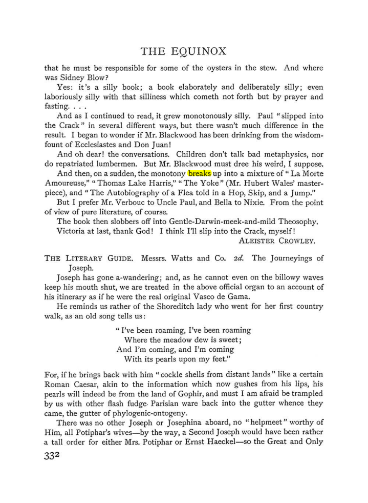 Original scan of The Equinox (Volume I, Number IV), PDF page 350