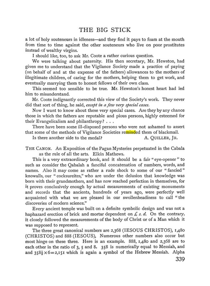 Original scan of The Equinox (Volume I, Number IV), PDF page 357