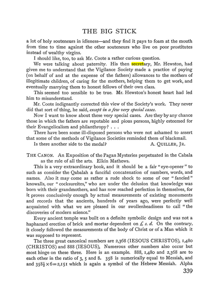 Original scan of The Equinox (Volume I, Number IV), PDF page 357