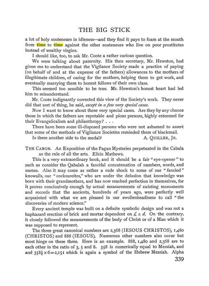 Original scan of The Equinox (Volume I, Number IV), PDF page 357