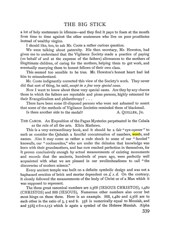 Original scan of The Equinox (Volume I, Number IV), PDF page 357