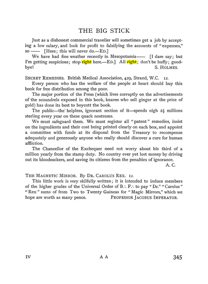 Original scan of The Equinox (Volume I, Number IV), PDF page 363